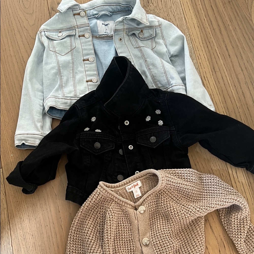 Black Denim Jacket for Kids